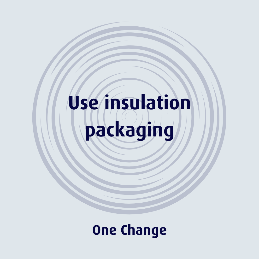 Use insulation packaging for insulation